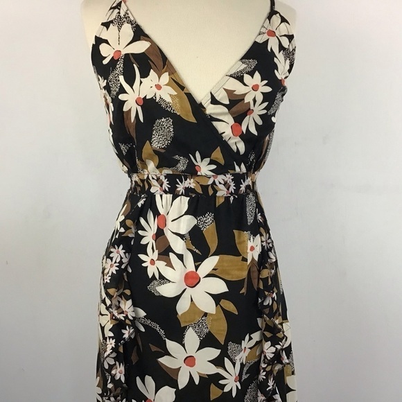 Ruffled Rue 21 tropical print spaghetti strap crisscross bodice maxi dre… - Picture 2 of 7